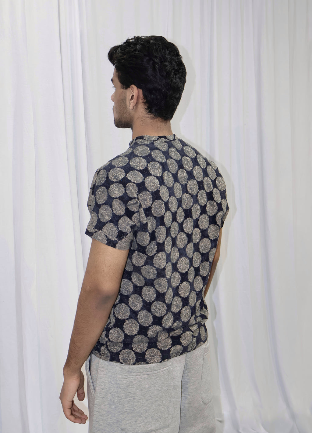 Flock Print Cotton Tee