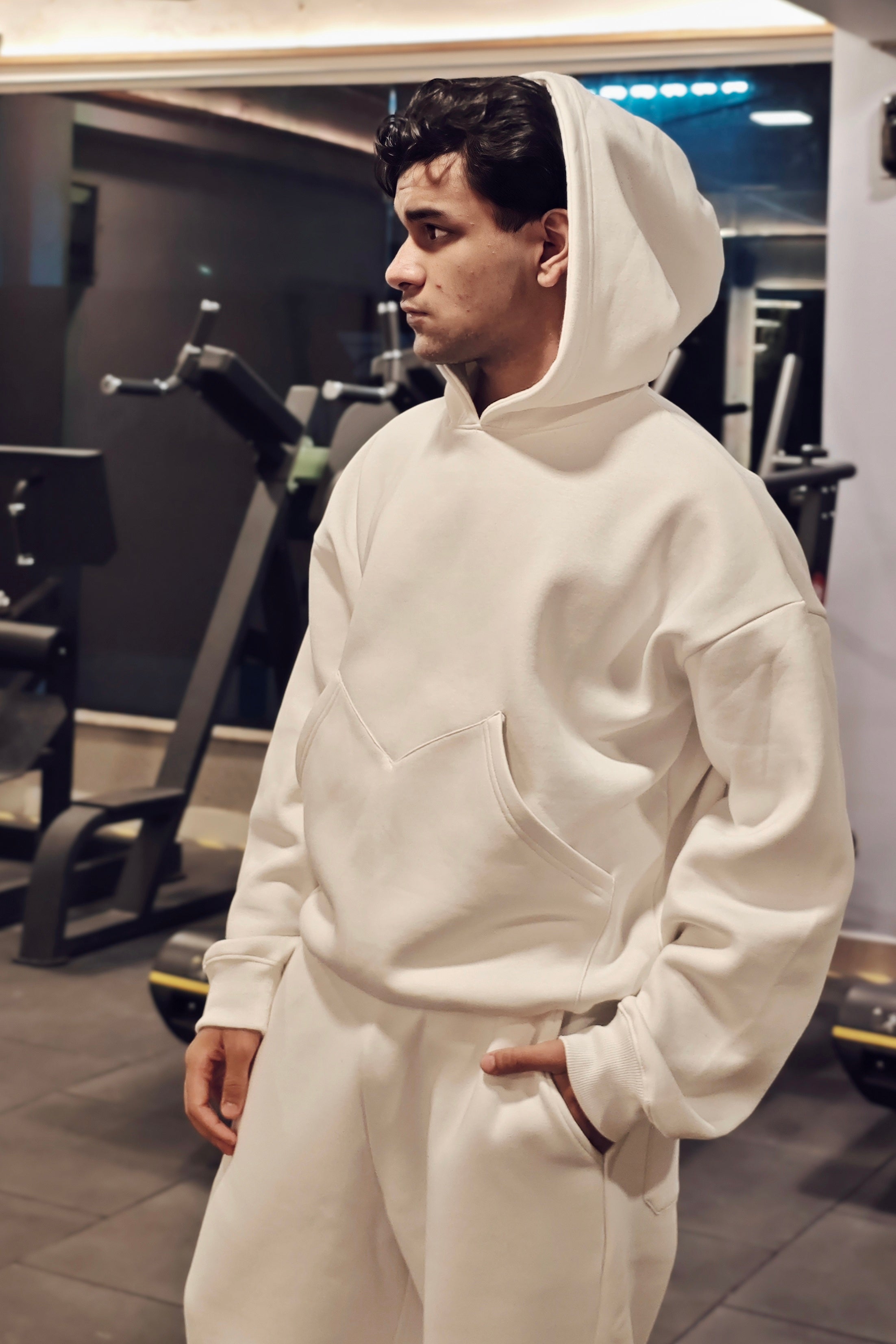 ZIG UNISEX HOODIE WHITE