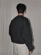 BLACK UNISEX SWEATSHIRT