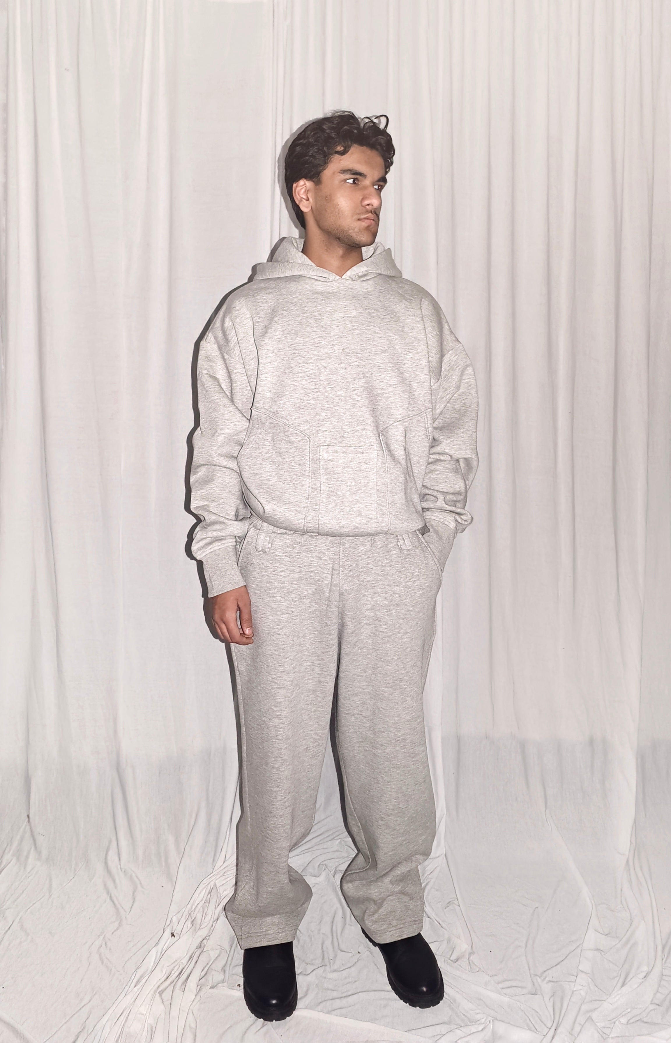 Unisex Hoodie Vertical Pocket