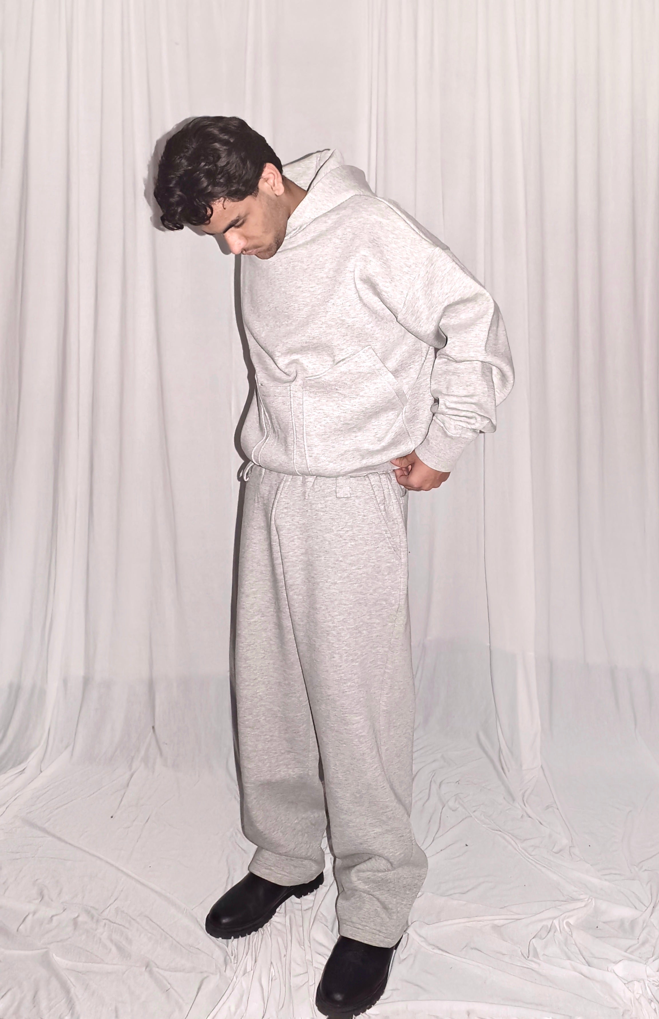 Unisex Hoodie Vertical Pocket