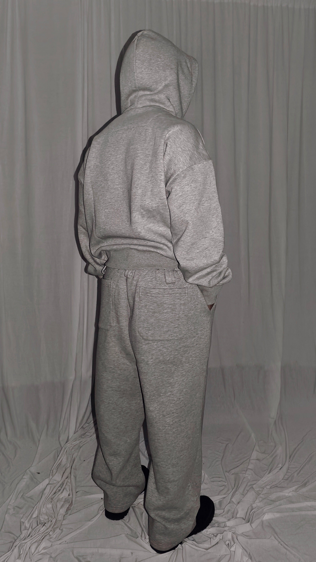 Unisex Hoodie Vertical Pocket