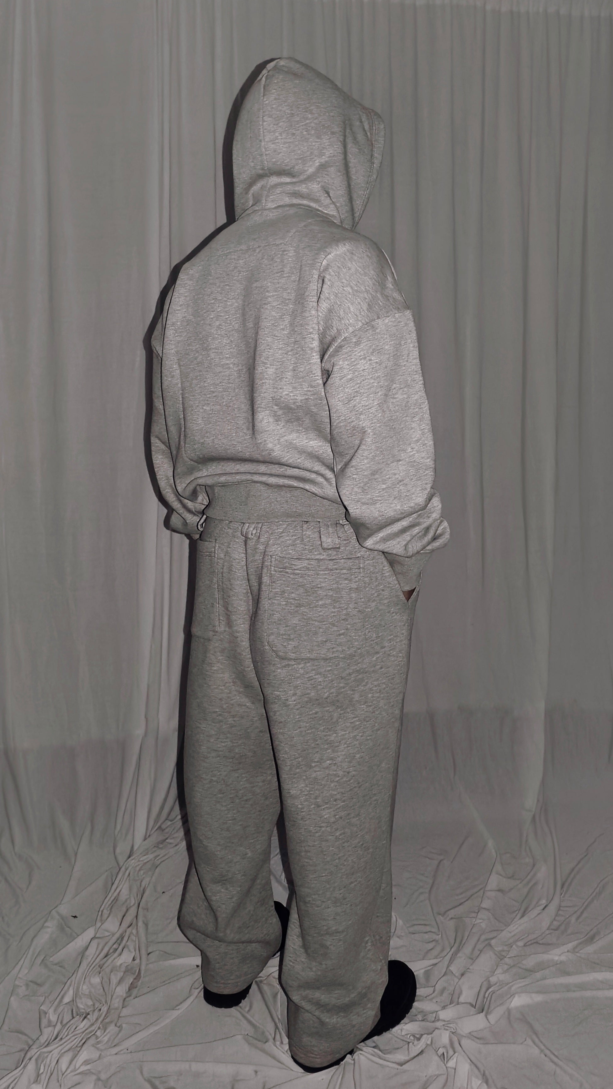 Unisex Hoodie Vertical Pocket