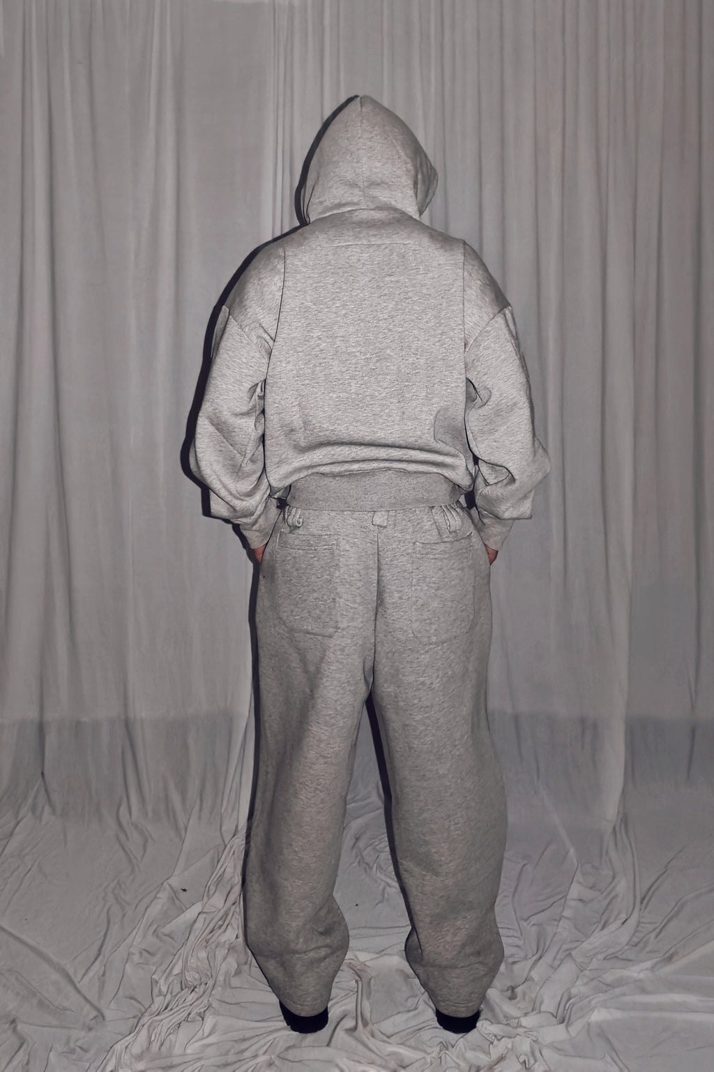 Unisex Hoodie Vertical Pocket