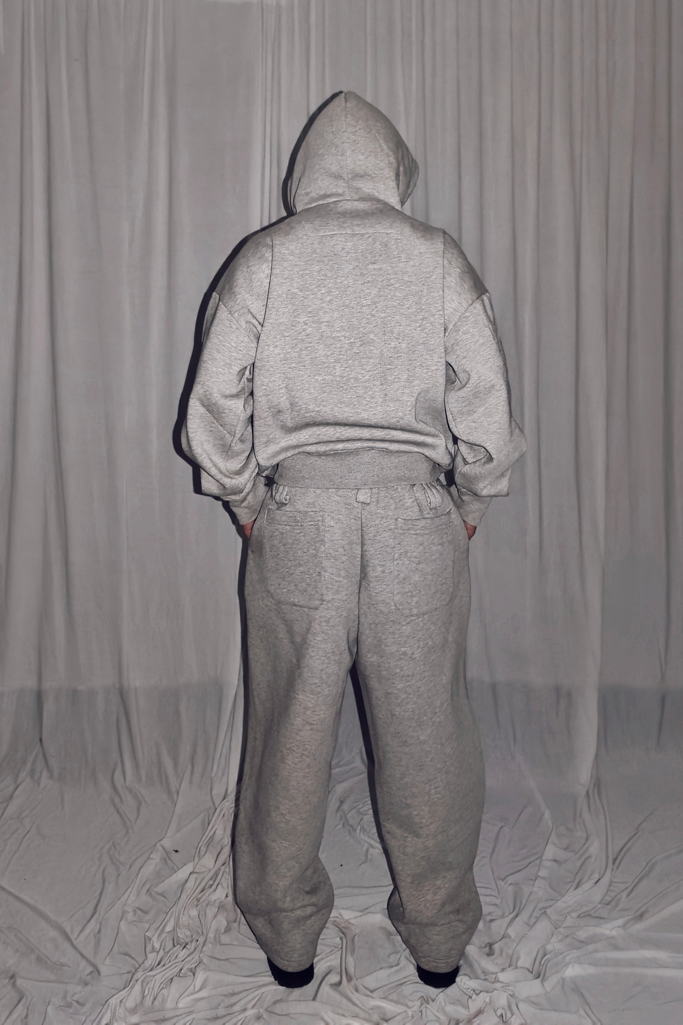 Unisex Hoodie Vertical Pocket