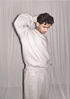 GREY UNISEX SWEATSHIRT BAGGY FIT