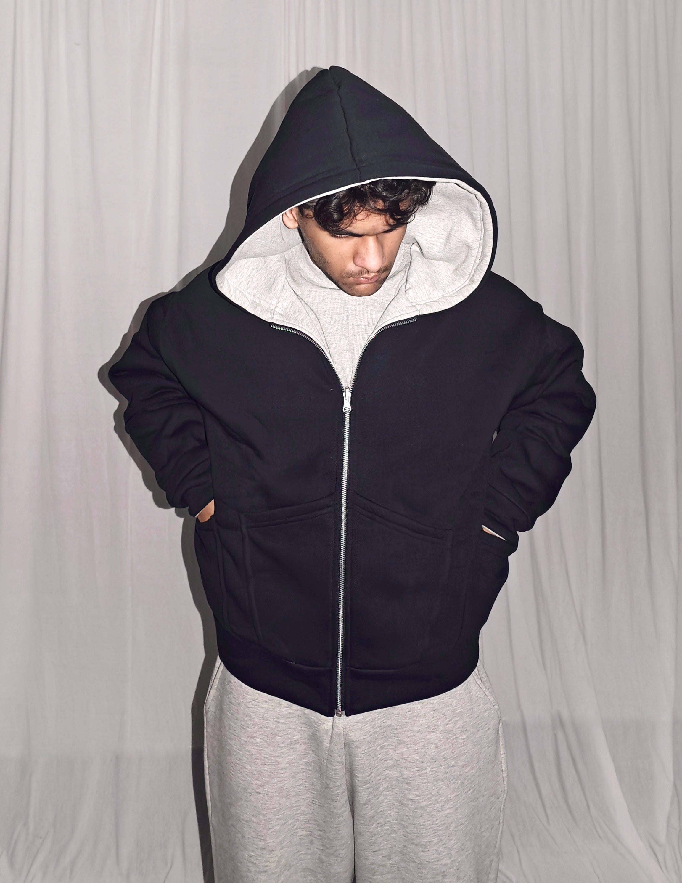 REVERSABLE HOODIE JACKET