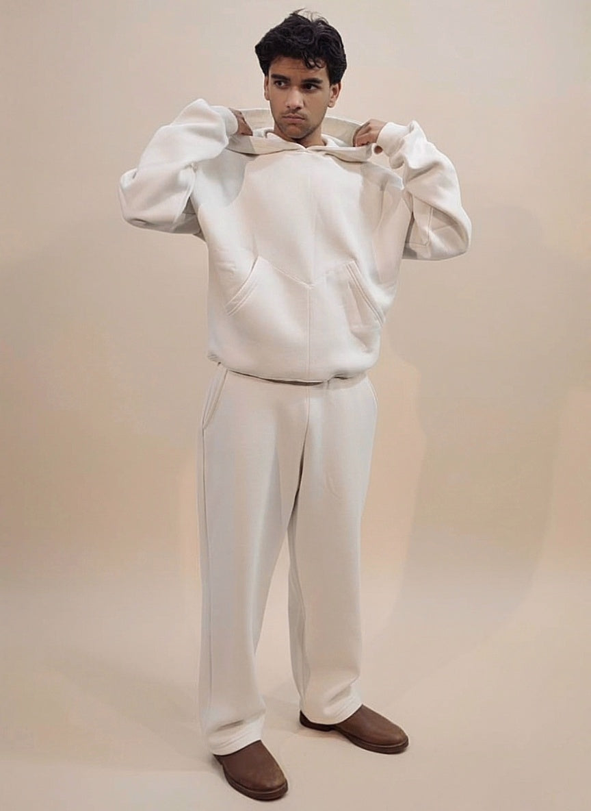 ZIG UNISEX HOODIE WHITE