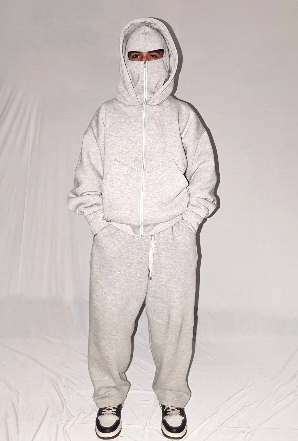 Balaclava Grey Knight Hoodie