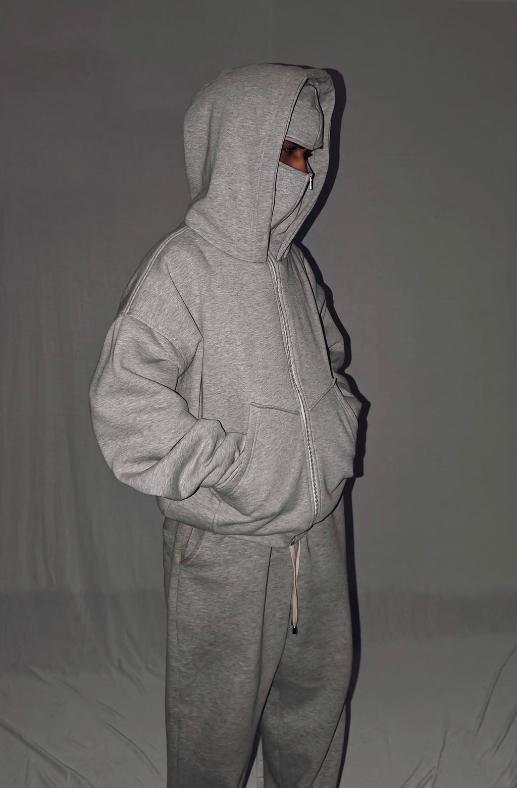 Balaclava Grey Knight Hoodie