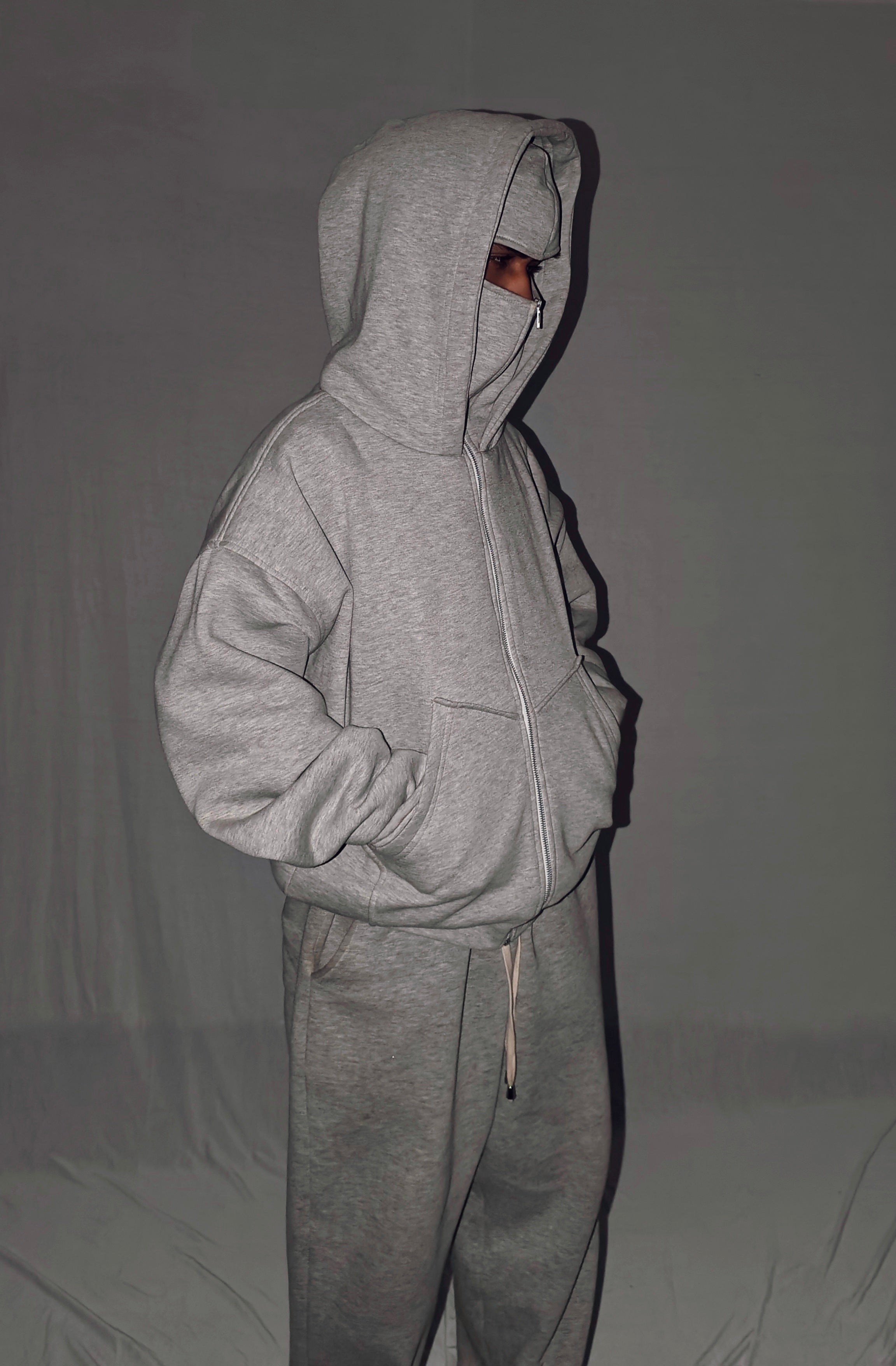 Balaclava Grey Knight Hoodie