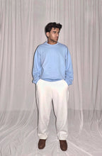 Sweatshirt Cotton Terry Sky Blue