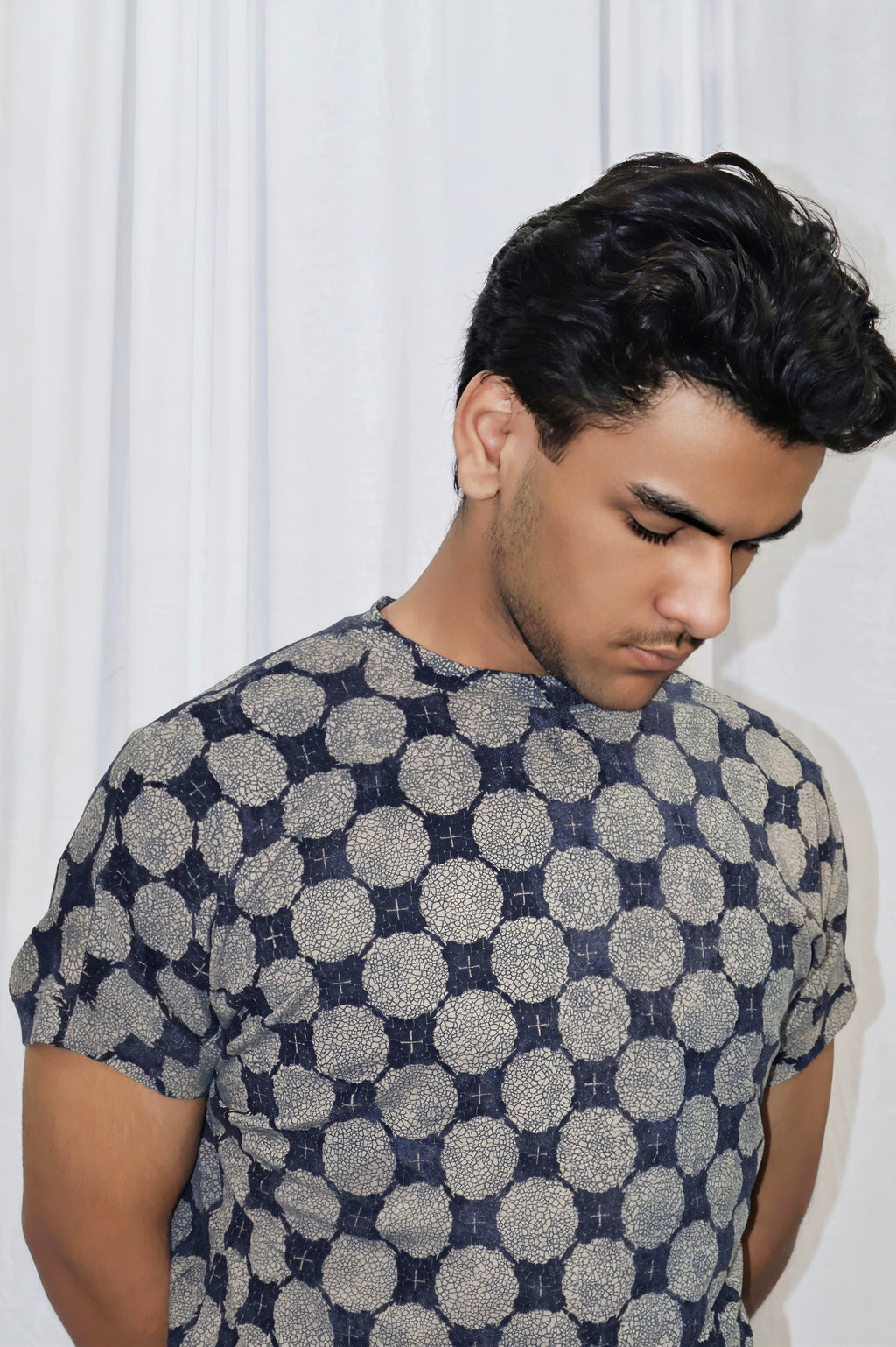 Flock Print Cotton Tee