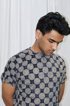 Flock Print Cotton Tee