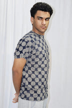 Flock Print Cotton Tee