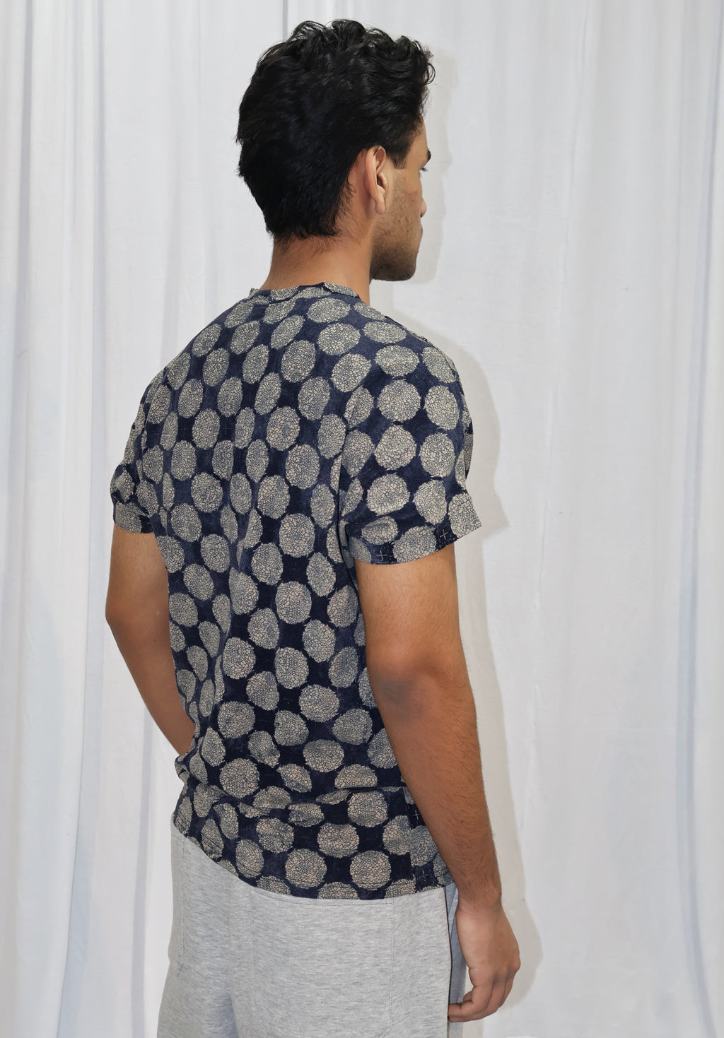Flock Print Cotton Tee