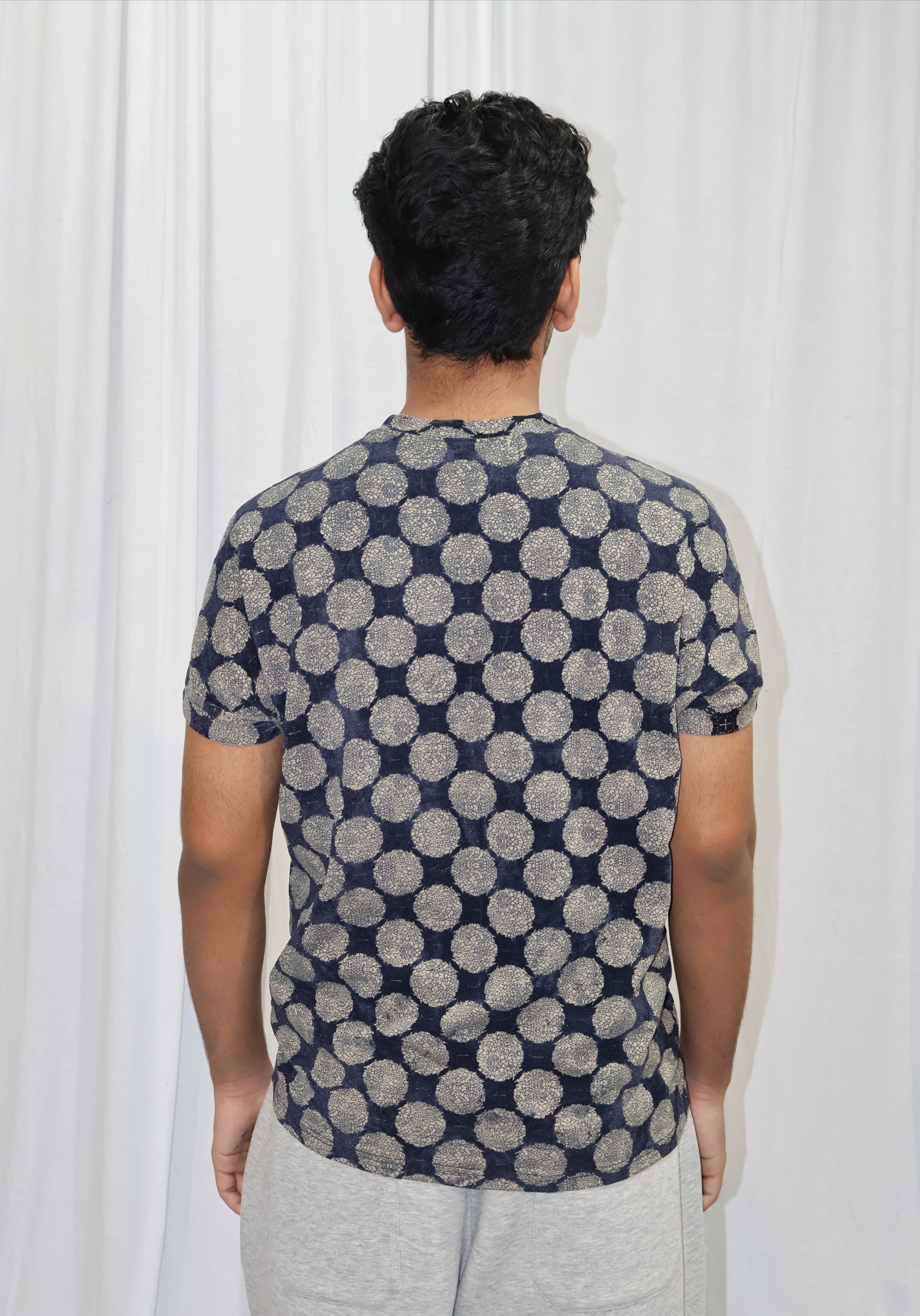 Flock Print Cotton Tee