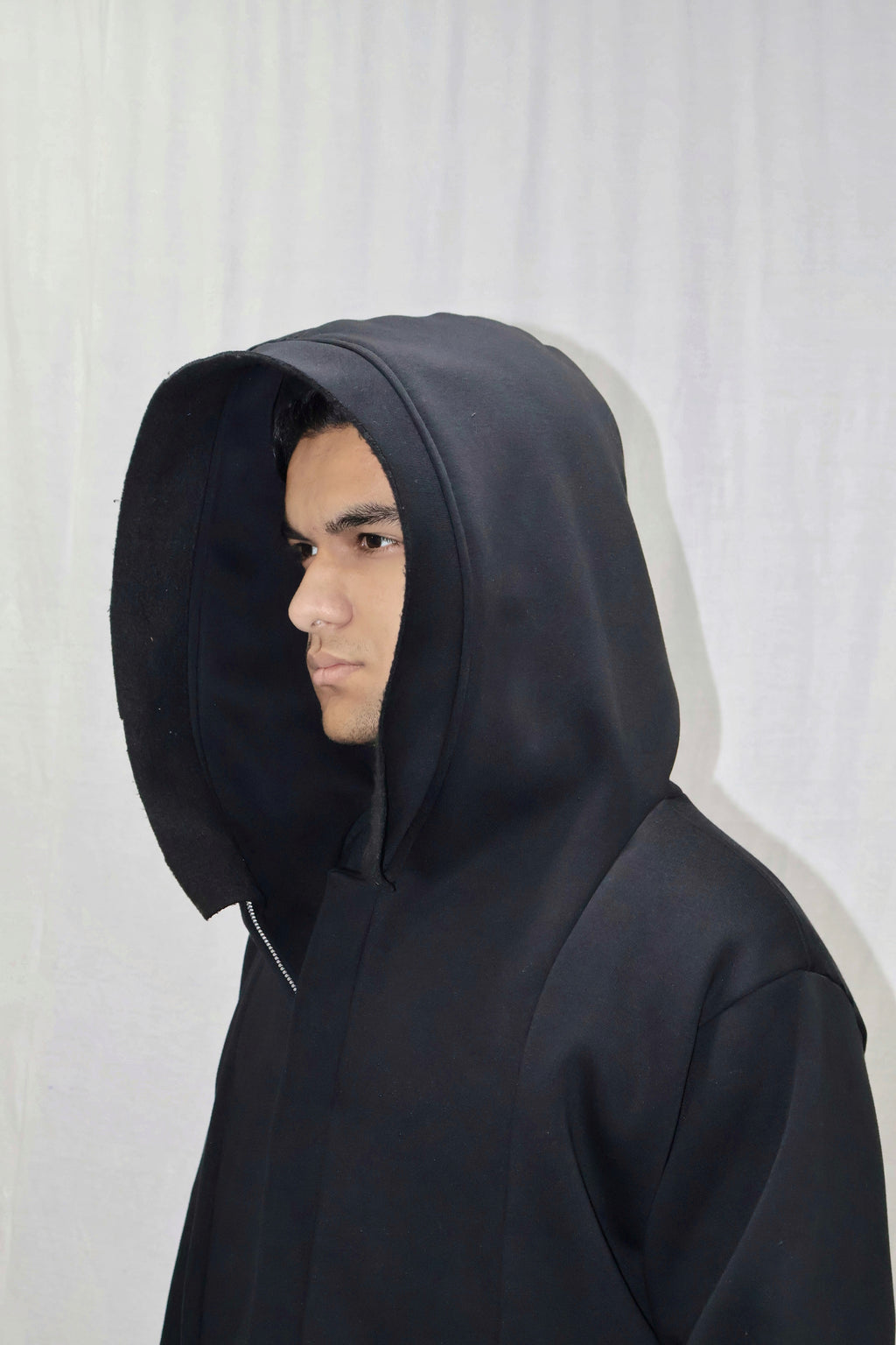 MID LONG UNISEX HOODIE JACKET