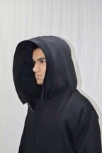 MID LONG UNISEX HOODIE JACKET
