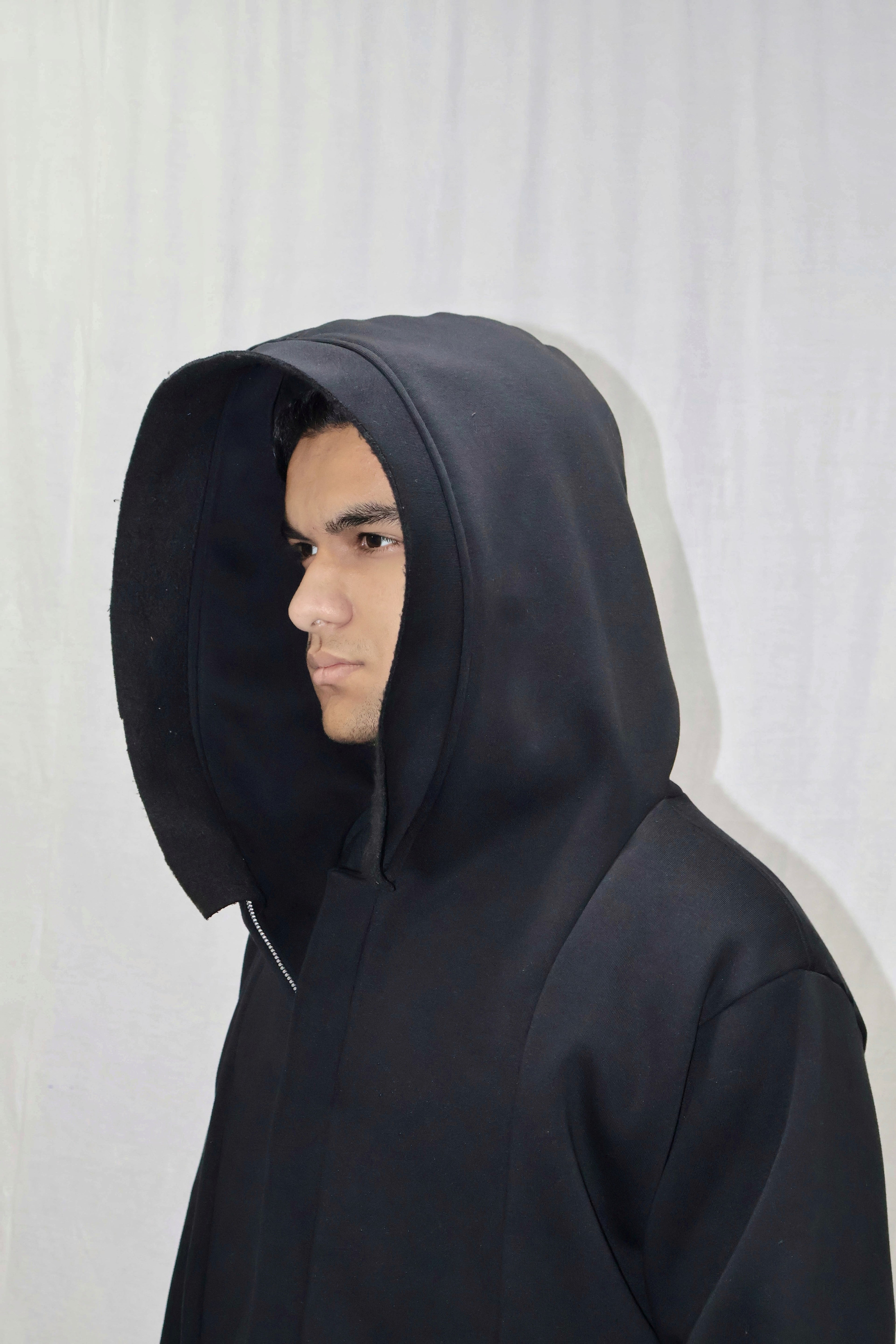 MID LONG UNISEX HOODIE JACKET