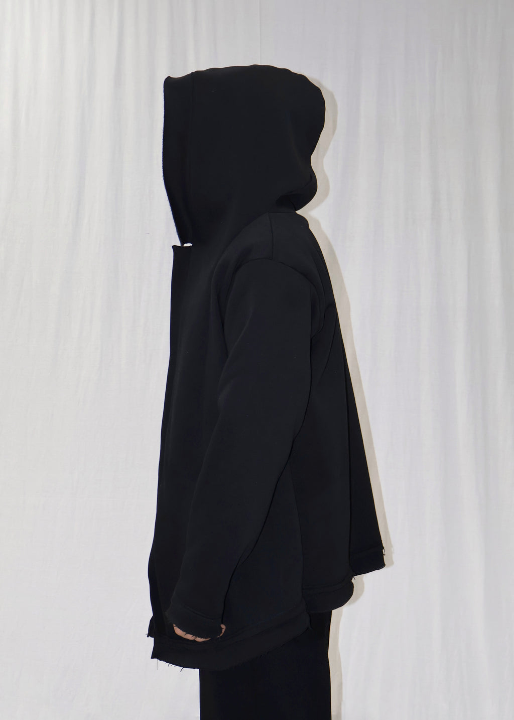 MID LONG UNISEX HOODIE JACKET