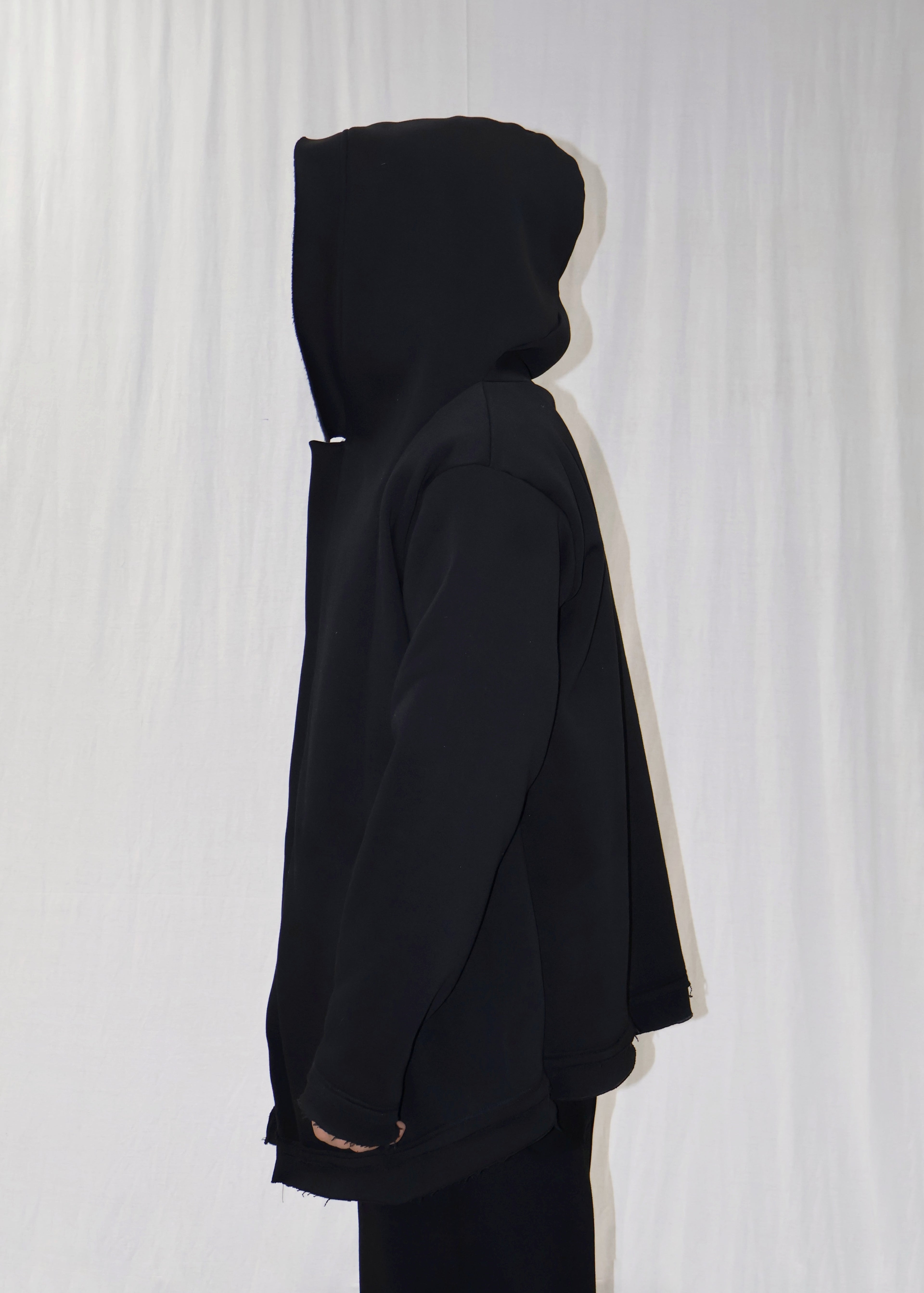 MID LONG UNISEX HOODIE JACKET