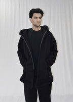 MID LONG UNISEX HOODIE JACKET