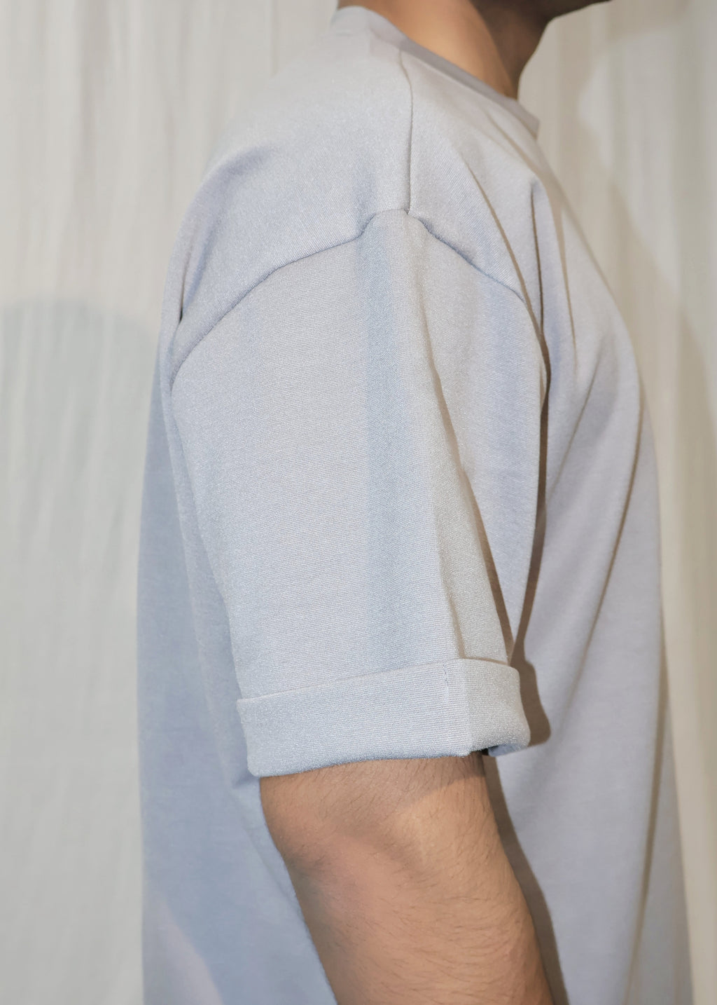 Mid Drop Shoulder Grey T-shirt