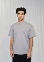 Mid Drop Shoulder Grey T-shirt