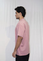 Mid Drop Shoulder Pink T-shirt