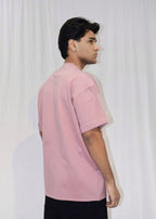Mid Drop Shoulder Pink T-shirt
