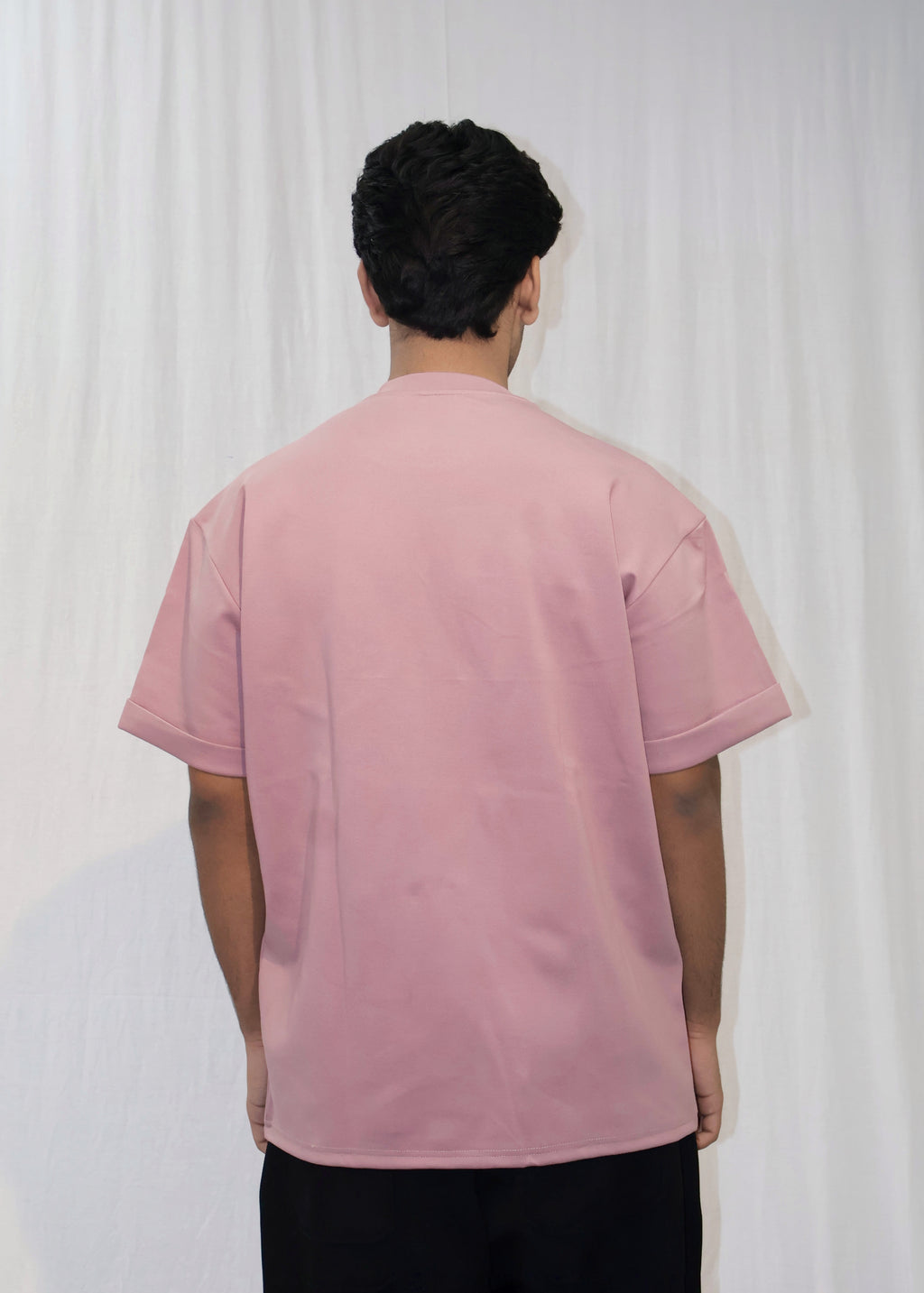 Mid Drop Shoulder Pink T-shirt
