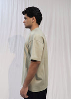 Mid Drop Shoulder Sage Green T-shirt
