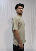 Mid Drop Shoulder Sage Green T-shirt