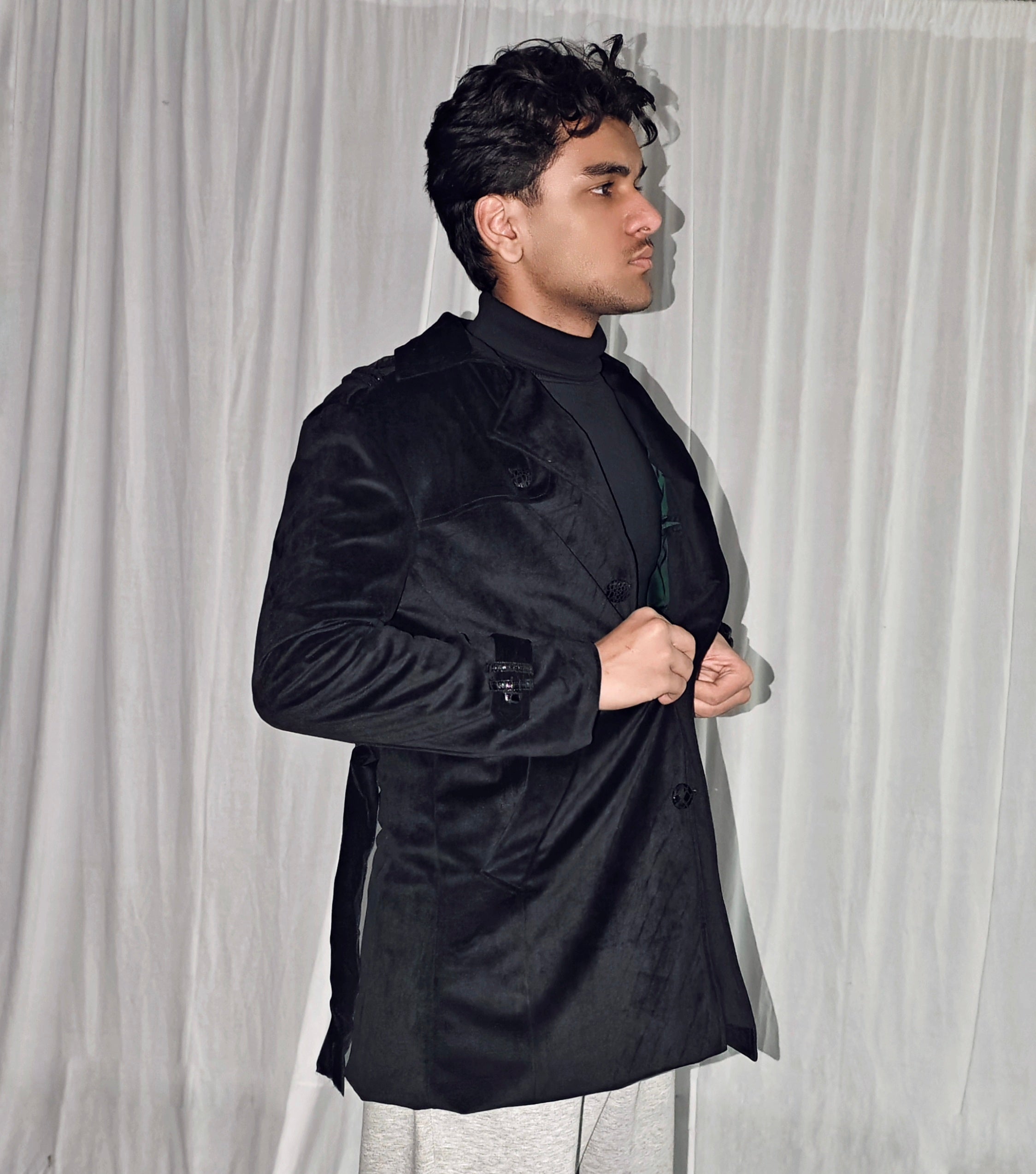 Velvet Black Coat